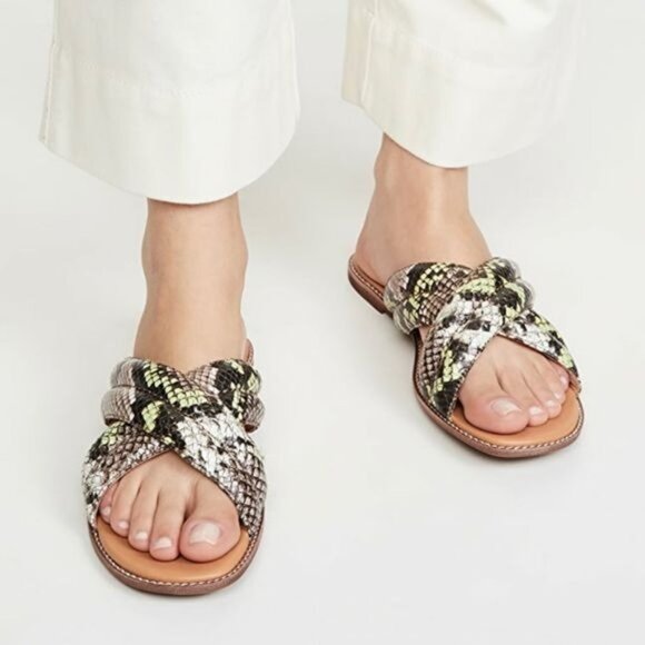 MADEWELL The Skyler Slide Sandal in Snake Embossed Leather - 7 - Picture 5 of 10